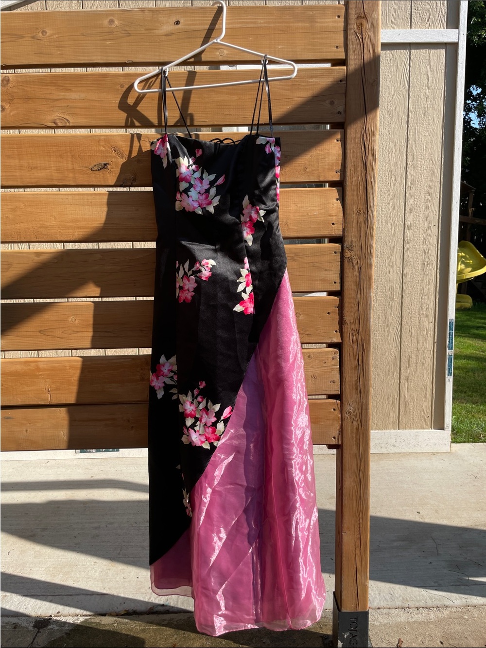 VTG Y2K Fairweather Asymmetric Floral Prom Dress - Made in Canada - Size 6